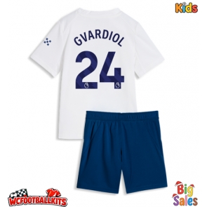 Manchester City Josko Gvardiol #24 Replica Third Stadium Kit for Kids 2026-27 Short Sleeve (+ pants)